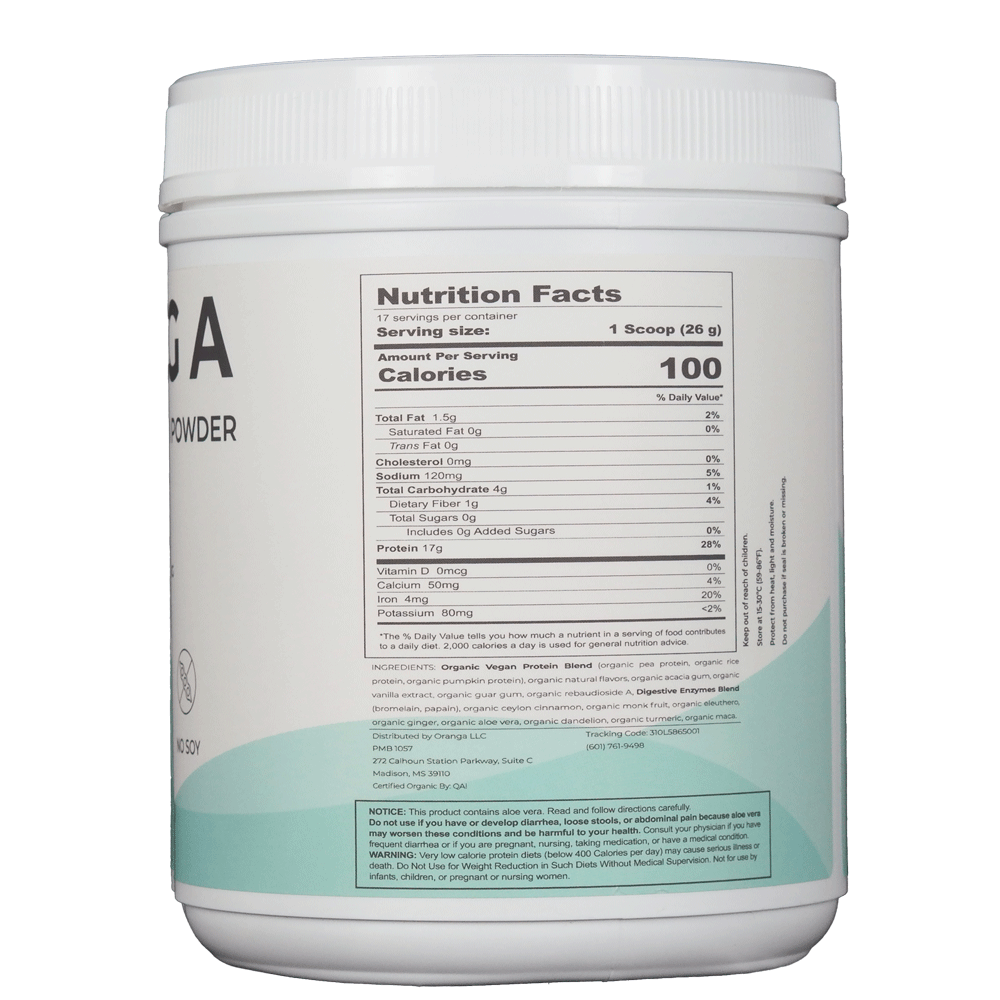 Vanilla Plant Based Protein Powder