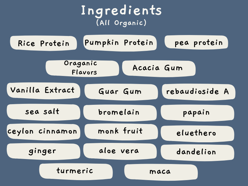 Vanilla Plant Based Protein Powder