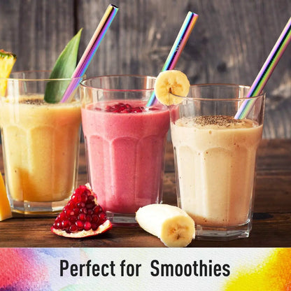 Stainless Steel Smoothie Straws (4Pcs)