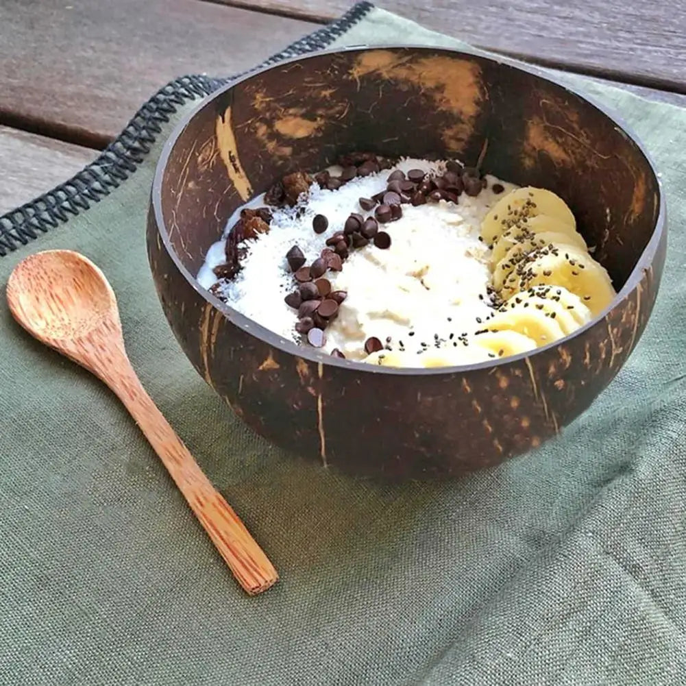 Coconut Shell Bowl With Spoon